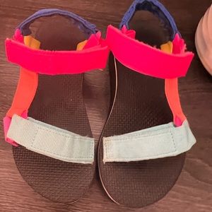 Girls Colorblock Platform Sandals